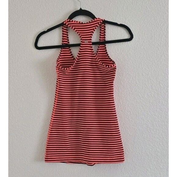 Lululemon Cool Racerback II Tank Top Size 4 Orange Coral - Picture 4 of 6